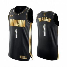 Dres Indiana Pacers T.J. Warren 1 2020-21 Crna Golden Edition Swingman